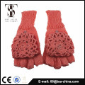 100% acrylic knitted wholesale girl gloves without fingers